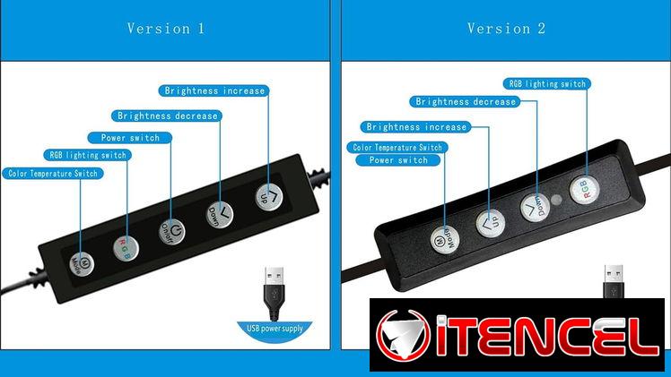 Anillo de luz RGB para selfie de 12″ con trípode de escritorio de 4″y 1 soporte para teléfono