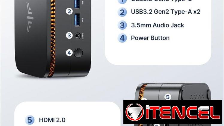 Mini PC KAMRUI Pinova P1 Ryzen 4300U 16GB 256GB SSD | Computadora Compacta en La Habana
