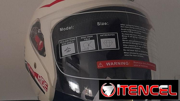 Casco integral de moto