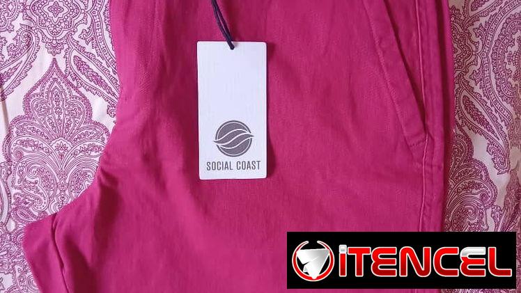 Short rojo p/ hombre Talla 32 marca Social Coast