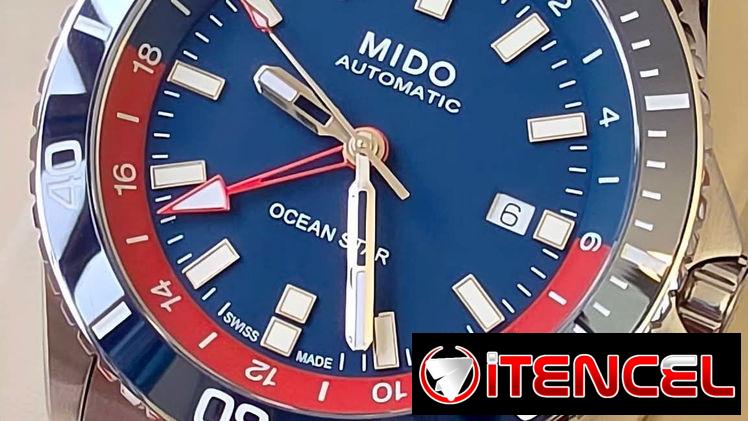🔥  ¡ estreno !  🔥mido ocean star gmt automático swiss made, función gmt, cristal zafiro, bisel de cerámica