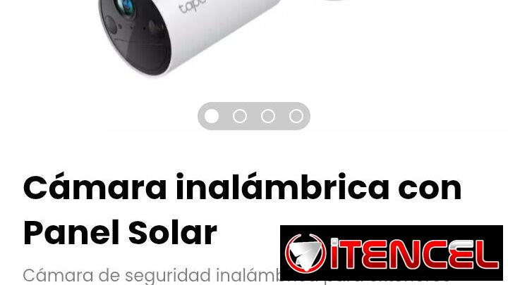 Cámara inalámbrica con Panel Solar para exteriores. Modelo: Tapo SolarCam C402