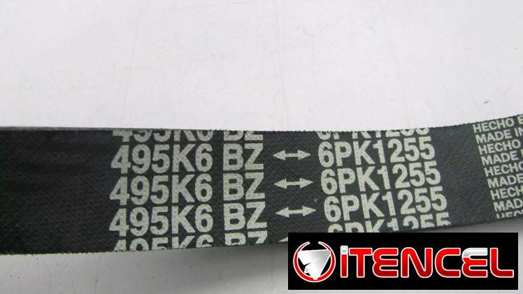 Correa de accesorios/agregados Kia/Hyundai. 6PK1255/495K6BZ.