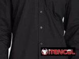CAMISA NEGRA PARA HOMBRES GRANDES U OBESOS DE MANGAS LARGAS TALLA 3XL