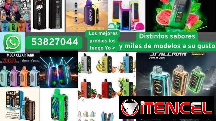 Vaper-Cigarros electrónicos 6mil-8mil-10mil-13mil-15mil-20mil- 40mil -70 mil – 100 mil PUFFS variedad de sabores NUEVOS