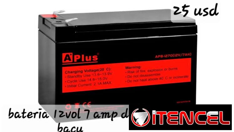 12 vol 7 amp baterías de baku
