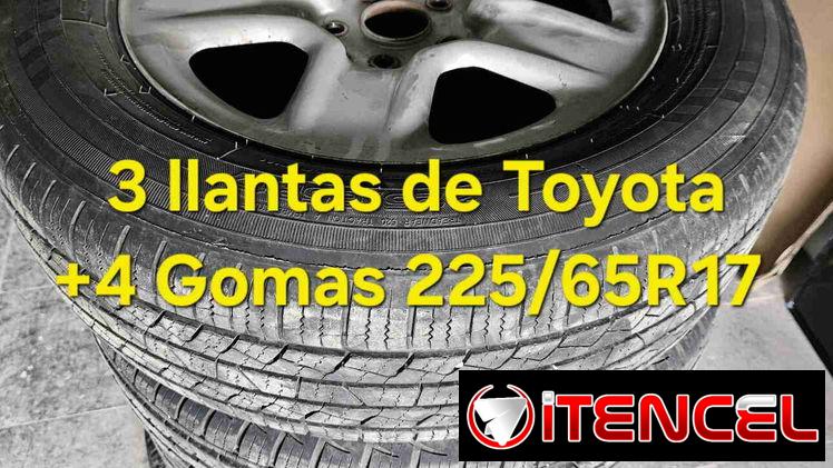 TODOx200usd – 3 llantas+4 gomas de Toyota RAV4 225/65R17 M+S