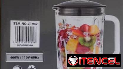 LICUADORA o BATIDORA CON VASO DE VIDRIO (clc)
