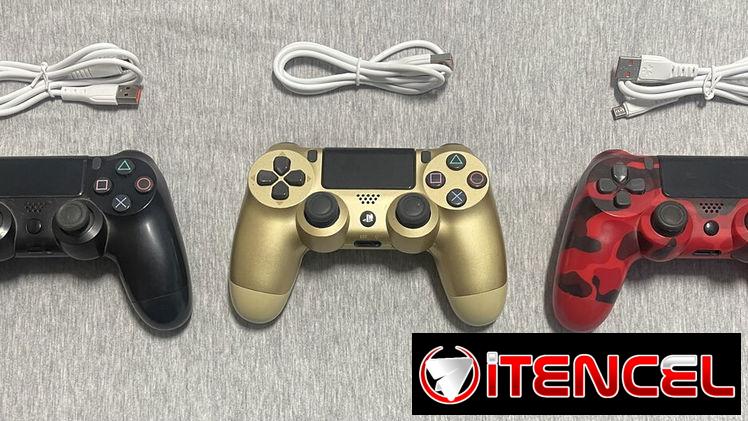 Mandos de PS4…compatibles con PC también…cable de caga y juega incluido (son por cable)