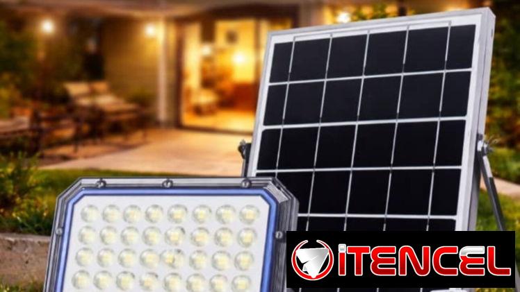 Lámpara de exterior con panel solar de 2000w