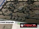 Cocina de gas empotrada Drija de 5 hornillas modelo TOSCANA 90 Vidrio Templado Negro Precio $280 USD Mensajería Incluida