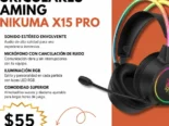 Auriculares Gaming ONIKUMA X15 PRO | videojuegoshabana.com