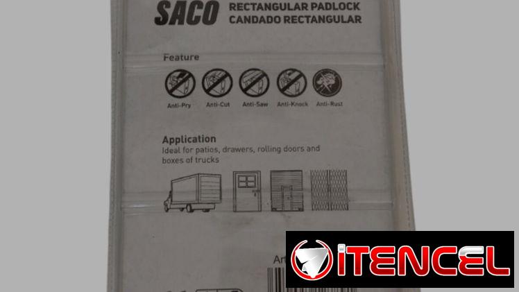 Candado de acero antirrobo cerradura de seguridad