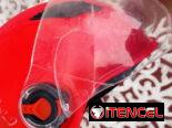 Casco semi integral de plasticos