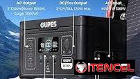 🔋⚡ ESTACIÓN DE ENERGÍA PORTÁTIL 1500W, 🔌 OUPES Exodus 1500 – Generador Portátil