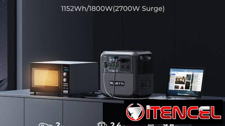 Bluetti AC180P Potencia 1800W  Pico Máximo 2700W  Capacidad 1440Wh  Entrada solar 500W