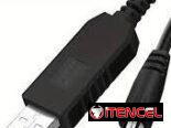 cable USB de refuerzo (boost) diseñado para convertir una fuente de alimentación USB de 5V a 12V