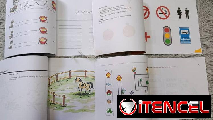 Set de 4 cuadernos de preescolar  El combo de 4 a 2500 Preescritura  Matemática Relaciones espaciales  Análisis fónico