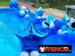 Decoraciones especiales de fiestas en piscinas