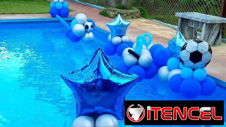 Decoraciones especiales de fiestas en piscinas