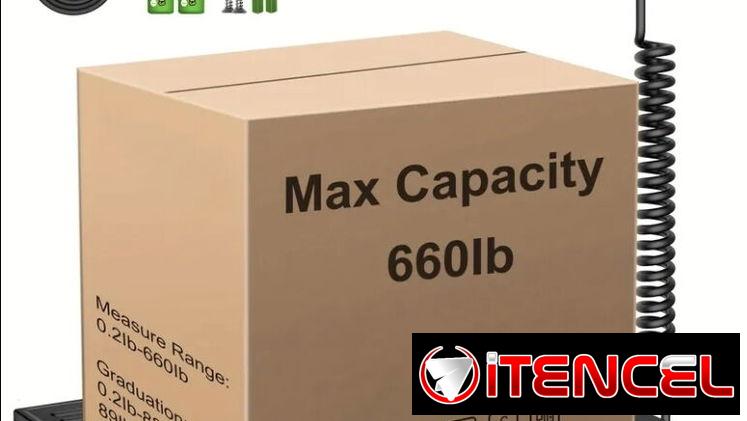 📦 Báscula Digital de Alta Capacidad – ¡Pesa Hasta 660 lbs con Precisión! 📦