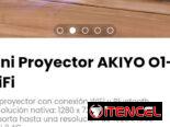 Mini Proyector AKIYO O1-WiFi. Compatible con Fire TV Stick y Chromcast