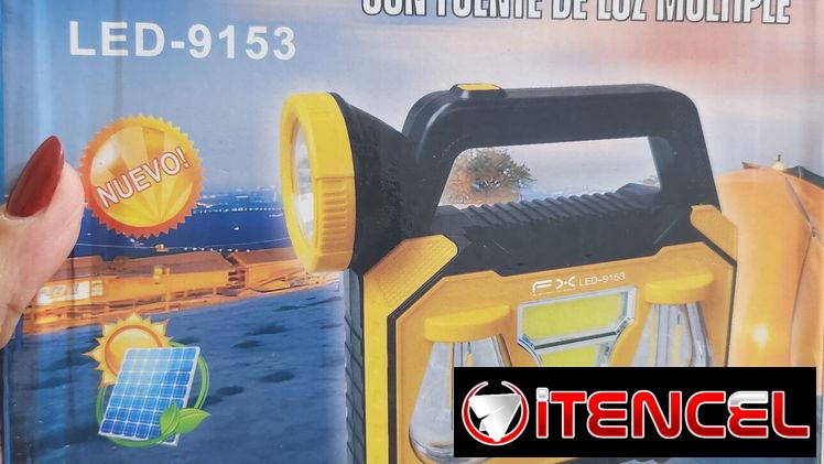 Lampara led recargables con panel solar