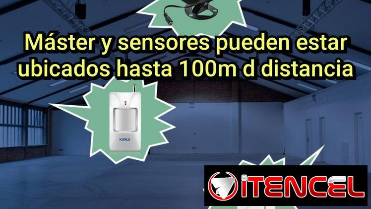 Combo Protección Total: Alarma inalámbrica sensores d movimiento y magnéticos + fuente d respaldo ininterrumpida 5mil mA