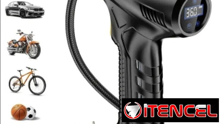 Inflador de neumáticos, Compresor portátil -Inflador Clásico 150 PSI / Inflador Digital Inteligente  ⚡