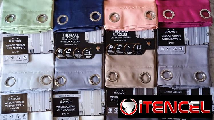 Útiles del hogar. Cortinas, cortineros, sets de baño, Alfombras, protectores de colchón, etc..