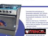 Cocina de gas con horno 4 hornillas Royal