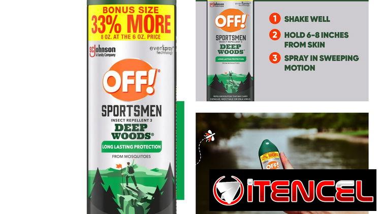 Repelente en spray para mosquitos 9oz y 8oz