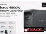 EcoFlow DELTA 3 Max  Batería de 2048 Wh (~2 kWh)  Salida AC continua: 2400 W  Suficiente para eléctrodomèsticos grandes