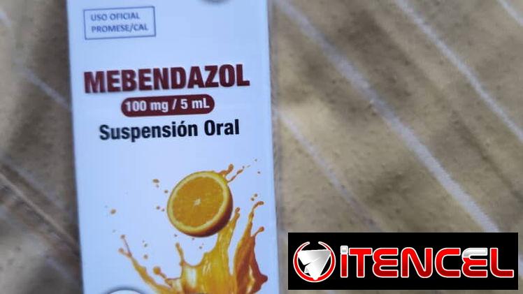 Mebendazol suspención