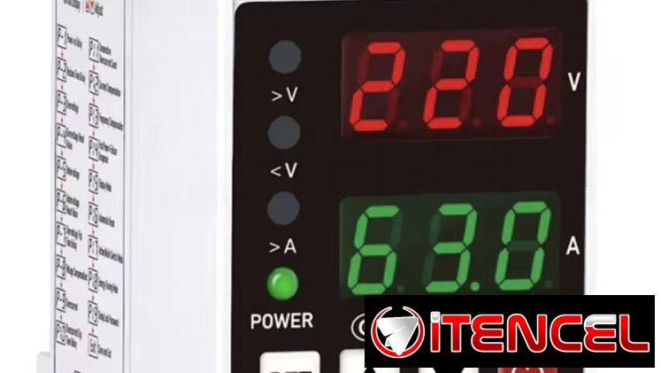 Protector de Voltaje y Corriente Ajustable 110/220V 80-300V Universal Monofásico Protección 1~63a Autoajustable