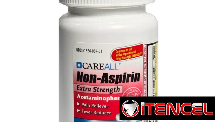Acetaminophen sin aspirina 100 tabletas 500 mg