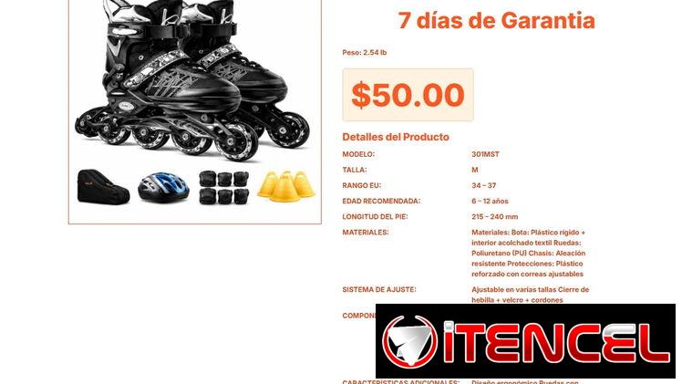 Conjunto de patines para el niño cubano que busca calidad y estilo VPT#-0099