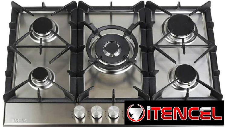 Cocina Drija empotrable de 5 quemadores modelo Milan 76 Nuevo 0km