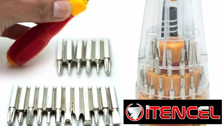 ✔️ ✔️ ✔️ ✔️ ✔️ KIT DESTORNILLADOR 31 EN 1 ✔️ ULTIL PARA MOVILES – RELOJES – ELECTRONICA ✔️✔️✔️✔️✔️
