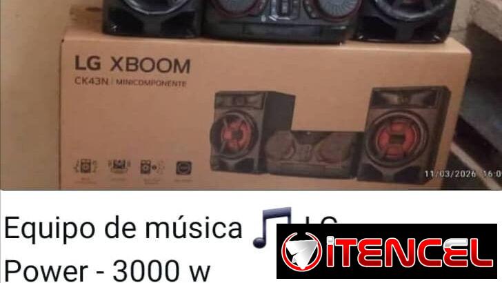 Equipo de Música LG XBOOM 3000 w Bluetooth. Puerto USB