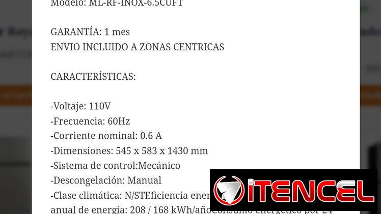Refrigerador Milexus 6.5 pies 300 usd