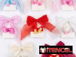 Set de lazos con felpas, coleros y pinzas. Accesorios para el cabello.