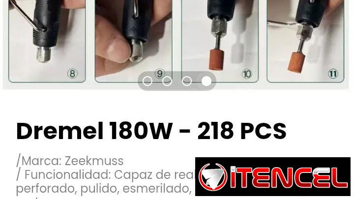Dremel 180W – 218 PCS. Marca: Zeekmuss