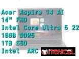 LAPTOP 🎁NUEVA🎁📦CAJA, Acer Aspire 14 AI (A14-52MT-59DP), 14″ FHD IPS Tactil, Intel Core Ultra 5 226V, 16GB DDR5/ 1TB