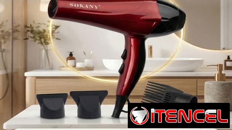 Secadora 2400 W marca Sokany 3 boquillas incluidas