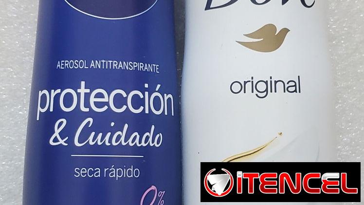 Desodorante Sprays Dove y Nívea de Mujer