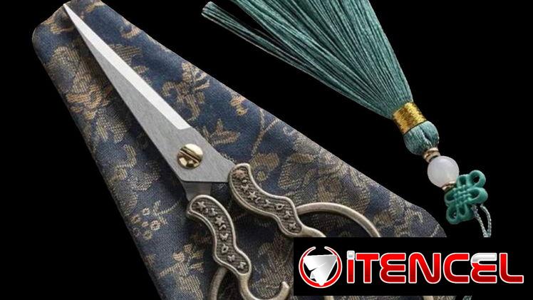 Tijera tipo vintage con su estuche