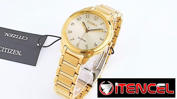 RELOJ CITIZEN ECODRIVE WEEKENDER (EM0752-54P) DE MUJER , NUEVO A ESTRENAR , 35MM EN ACERO INOXIDABLE DORADO  58049738
