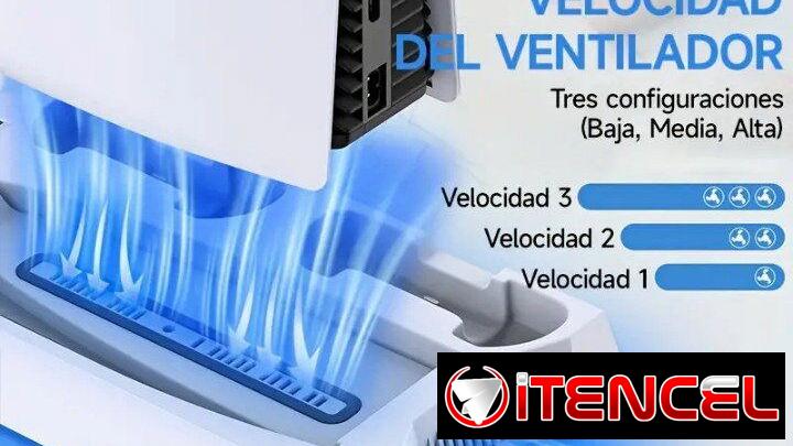 🎮 Soporte y Estación de Refrigeración para PS5 – Blanco