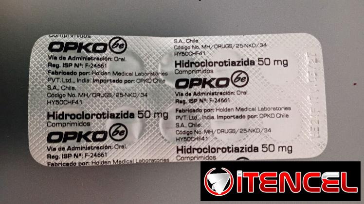Hidroclorotiazida de 50 mg Diurético